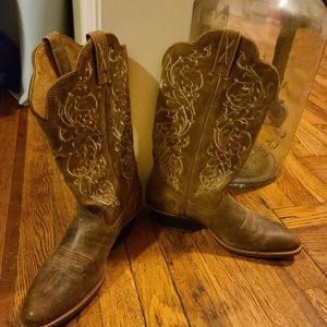 Twisted X Women's Fancy Stitched Cowgirl Boots-Like New!
